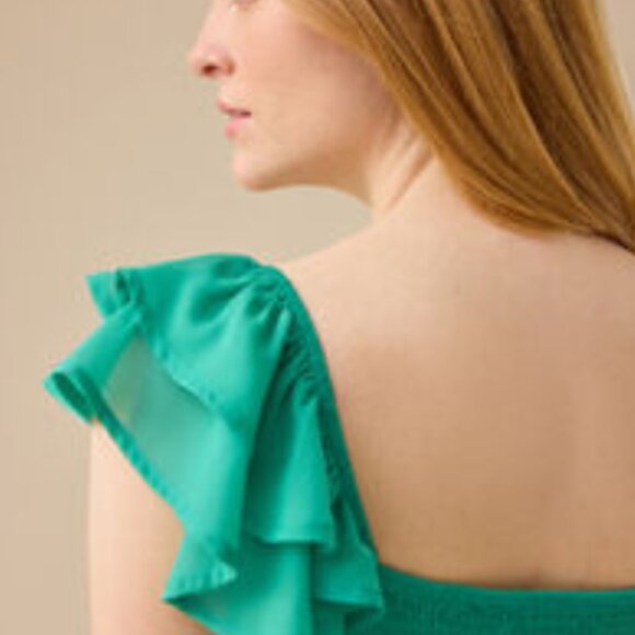 NWT Altar'd State Lainey Double Layered Romper XS Green Dress - Picture 6 of 6